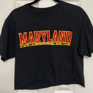 University of Maryland cropped tank